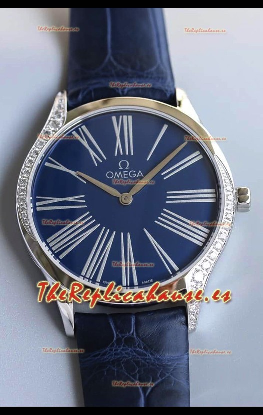 Omega De Ville Tresor Edition Cuarzo Suizo Watch 36MM Caja Acero Dial Blanco