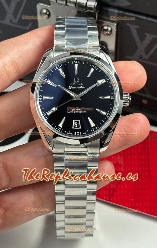 Omega Aqua Terra Super Clone 150M Reloj Dial Negro Caja Acero 904L 41MM