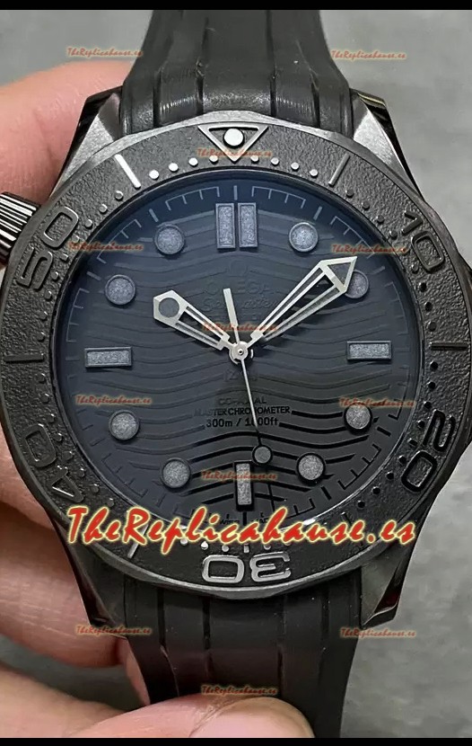 Omega Seamaster 300M "Black Black" Caja de Cerámica Reloj Réplica a Espejo 1:1