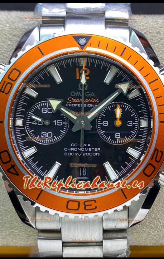 Omega Planet Ocean 600M Cronógrafo Acero 904L Reloj Réplica Espejo 1:1