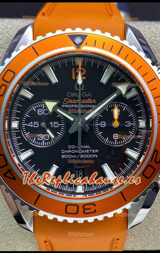 Omega Planet Ocean 600M Cronógrafo Acero 904L Reloj Réplica Espejo 1:1