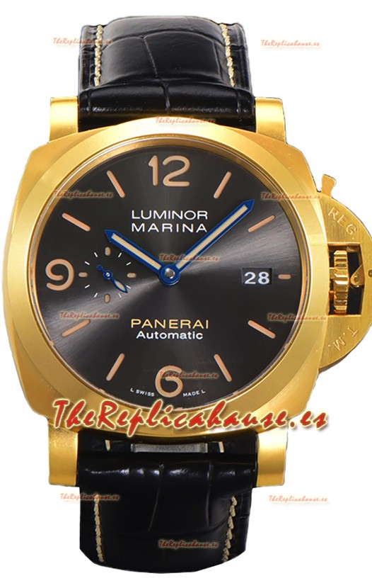 Panerai Luminor Marina PAM1115 Reloj Réplica Suiza Espejo 1:144MM Oro Amarillo