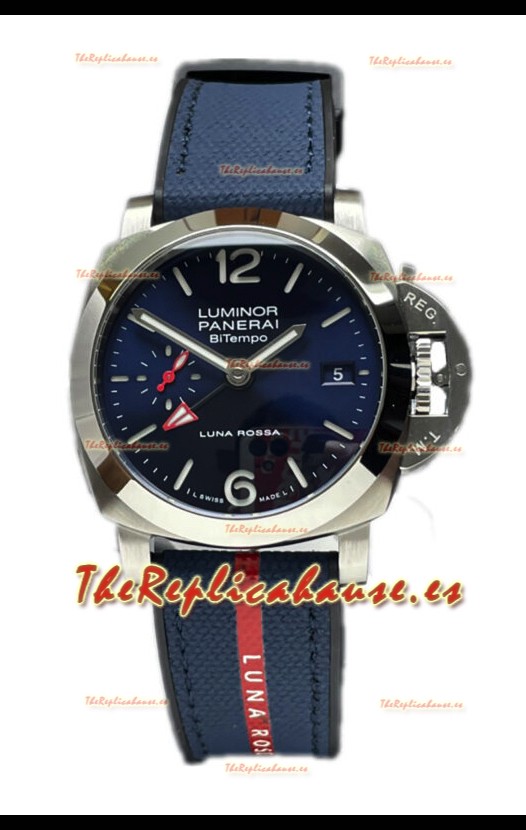 Panerai Luminor Marina PAM1404 Quaranta BiTempo Luna Rossa Reloj Réplica Espejo 1:1 40MM