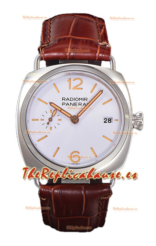 Panerai Radiomir PAM1292 Quaranta 40MM Acero 904L Dial Blanco Reloj en Réplica Espejo 1:1 
