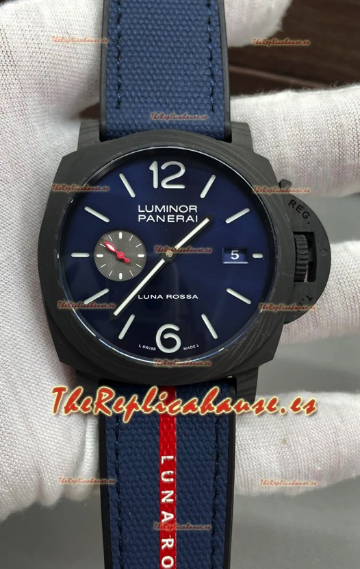 Panerai Luminor Marina PAM1529 Carbotech Luna Rossa Reloj Réplica Espejo 1:1 44MM