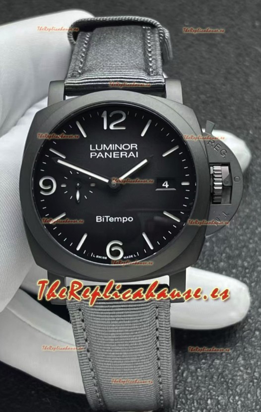 Panerai Luminor Super Clone PAM1467 Bi-Tempo Titanium Watch 42MM