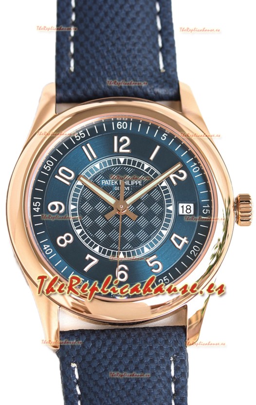 Patek Philippe Calatrava 6007R Dial Azul Oro Rosado Reloj Réplica Espejo 1:1