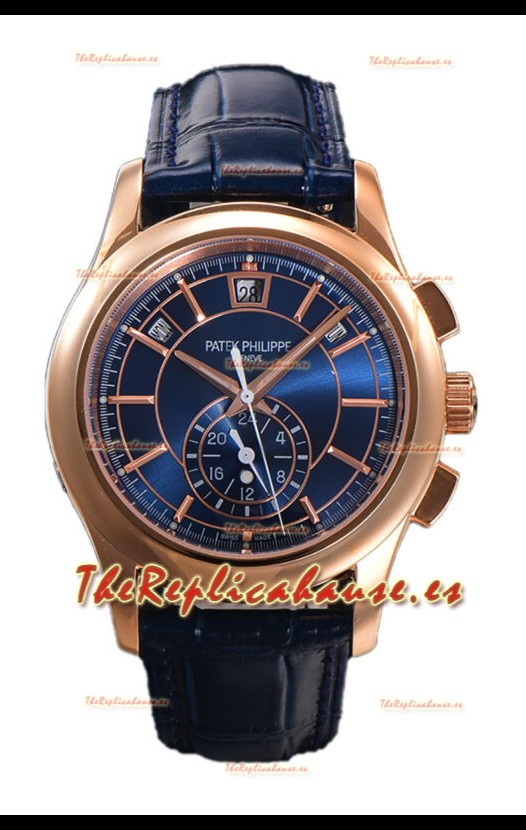 Patek Philippe 5205 Complications Moonphase Dial Azul Reloj Réplica Suiza Espejo 1:1