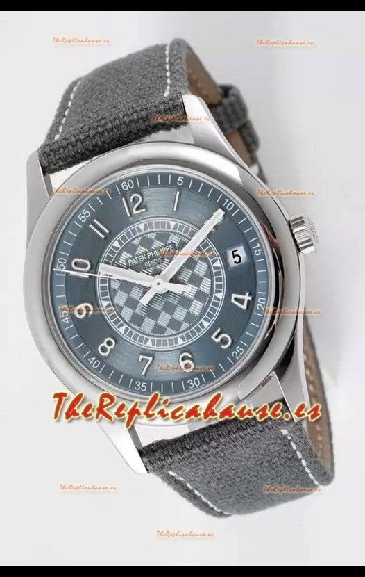 Patek Philippe Calatrava 6007 Dial Gris Caja Acero 904L Reloj Réplica Espejo 1:1
