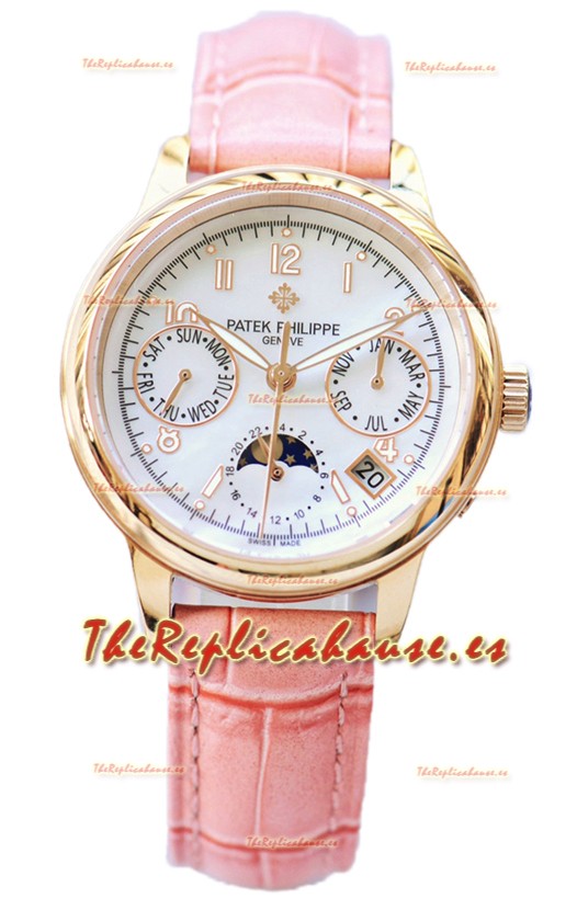Patek Philippe Grand Complications Ladies First Perpetual Calendaer Oro Rosado Reloj Réplica Suiza 