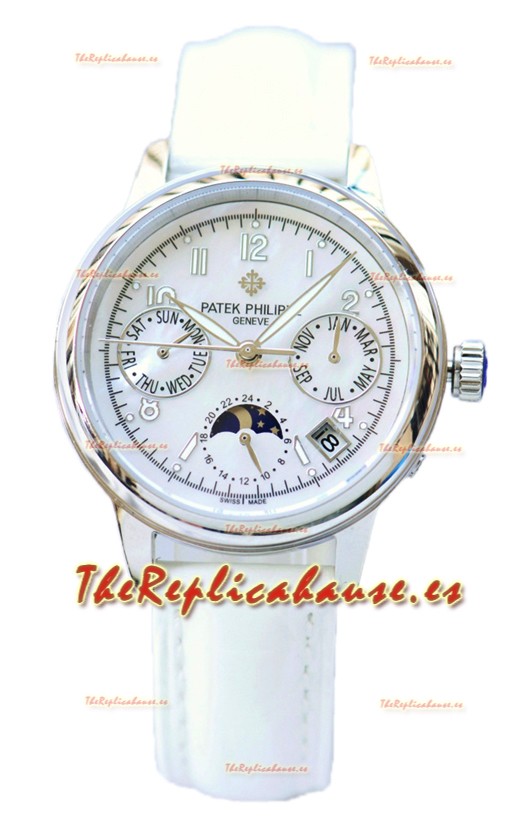 Patek Philippe Grand Complications Ladies First Perpetual Calendaer Caja Acero Reloj Réplica Suiza 