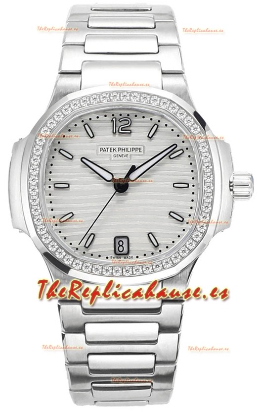 Patek Philippe Nautilus 7118 35MM 1:1 Acero Inoxidable Dial Blanco Reloj Superclone 1:1