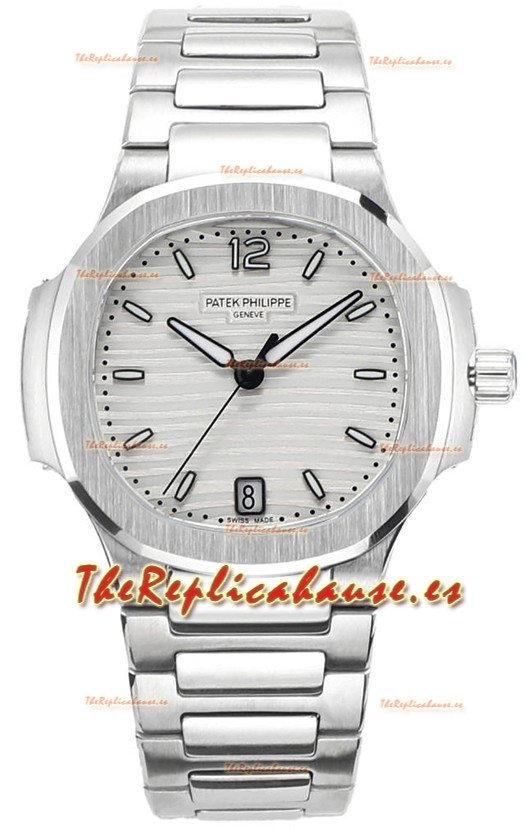 Patek Philippe Nautilus 7118 35MM 1:1 Acero Inoxidable Dial Blanco Reloj Superclone 1:1