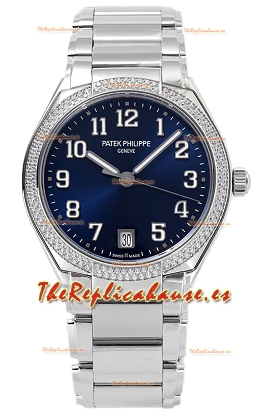 Patek Philippe Twenty-4 Dial Azul Caja Acero 904L Reloj Réplica Espejo 1:1 36MM