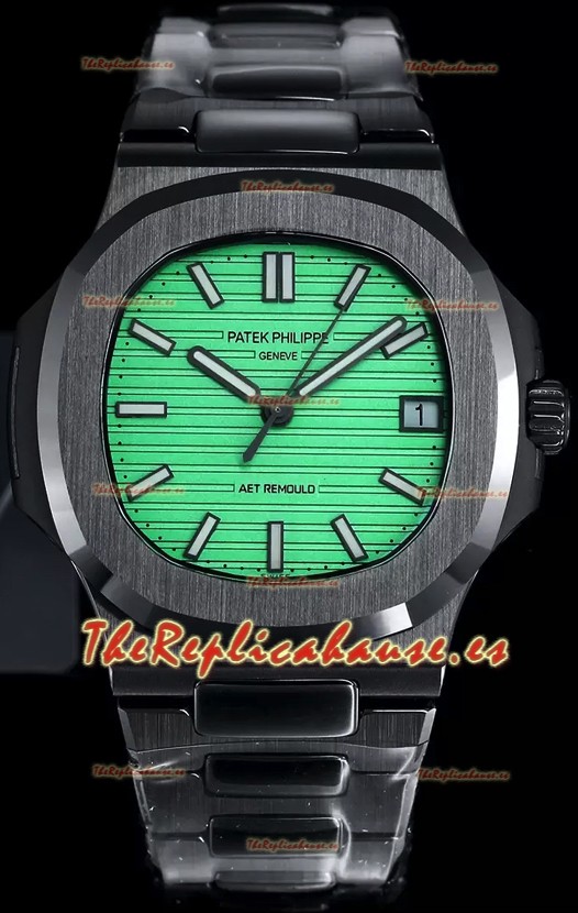 Patek Philippe Nautilus 5711 AET Remould Edición Cerámica Negra Dial Verde Reloj Réplica Suiza