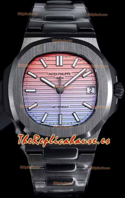 Patek Philippe Nautilus 5711 AET Remould Edición Cerámica Negra Dial Degradado Reloj Réplica Suiza