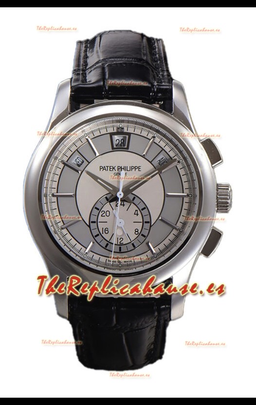 Patek Philippe 5205 Complications Moonphase Dial Blanco Reloj Réplica Suiza Espejo 1:1