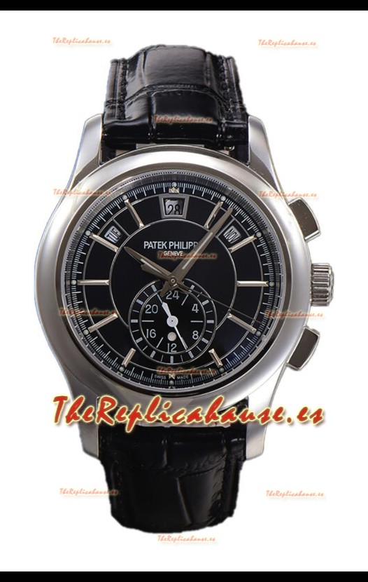Patek Philippe 5205 Complications Moonphase Dial NegroReloj Réplica Suiza Espejo 1:1