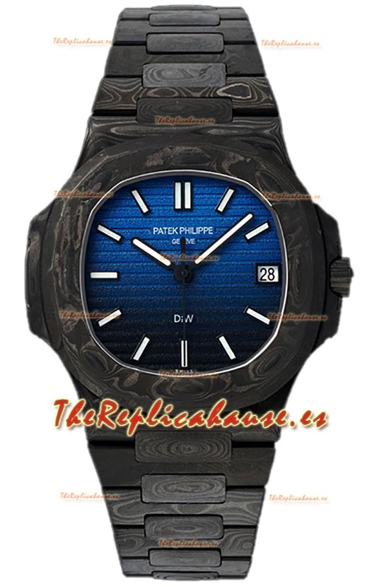Patek Philippe Nautilus 5711 Edición DiW Cerámica/Carbono Reloj Réplica Suiza Espejo 1:1