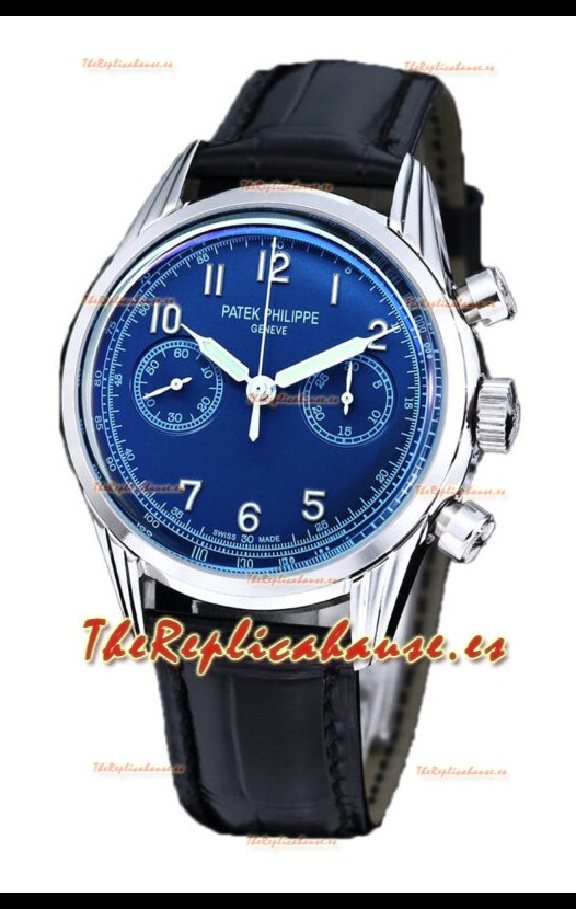 Patek Philippe Complications 5162G Dial Azul Acero Inoxidable Reloj Réplica Suiza 