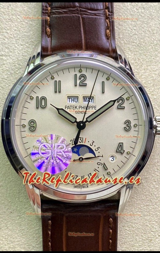Patek Philippe Grand Complications 5320G-001 Reloj Réplica a Espejo 1:1 Dial Milky Blanco 