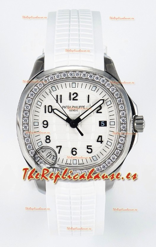 Patek Philippe Aquanaut 5267 Dial Blanco Reloj Réplica con Movimiento de Cuarzo Suizo