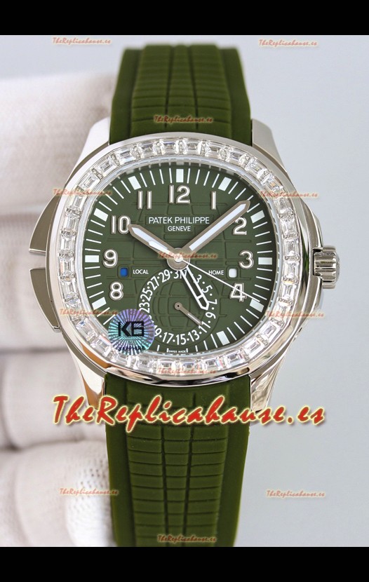 Patek Philippe Super Clone Aquanaut 5164A Reloj Réplica Suiza Espejo 1:1 Dial Verde 