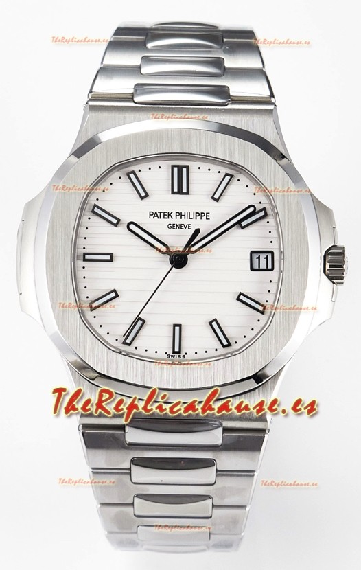 Patek Philippe Super Clone Nautilus 5711G-001 Acero 904L Dial Blanco 