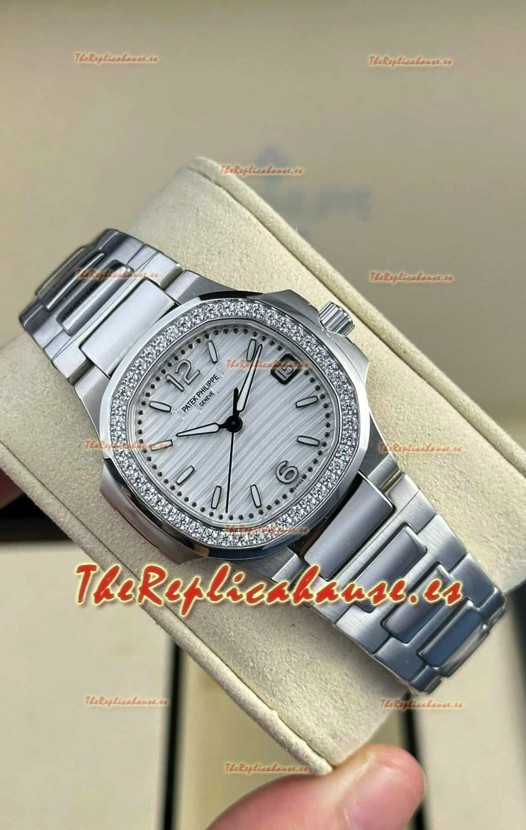 Patek Philippe Nautilus Super Clone 7010 32MM Réplica Espejo 1:1 Dial Acero 