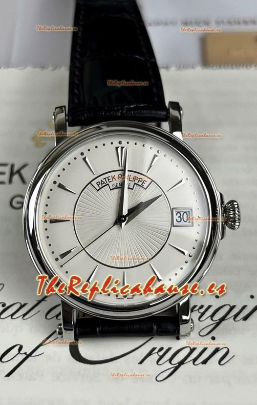 Patek Philippe Calatrava Super Clone 5153G Dial Blanco Reloj en Movimiento Suizo