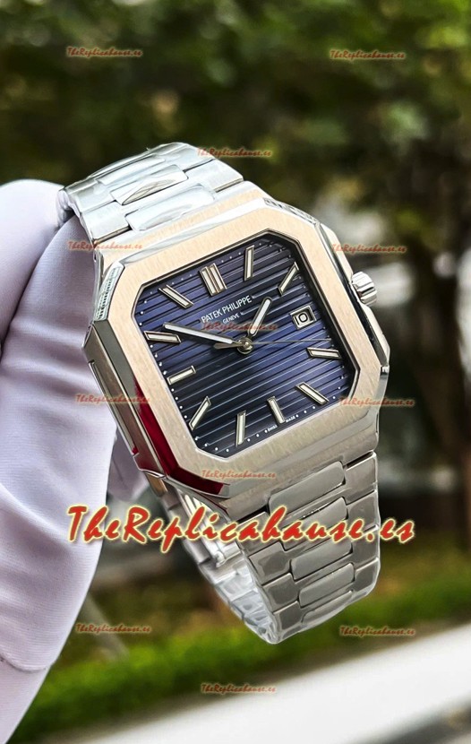 Patek Philippe Cubitus 5821 Caja Acero 904L Dial Azul Reloj Réplica Suizo 