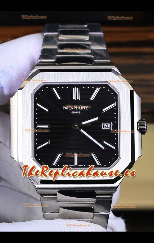 Patek Philippe Cubitus 5821 Caja Acero 904L Dial Negro Reloj Réplica Suizo 