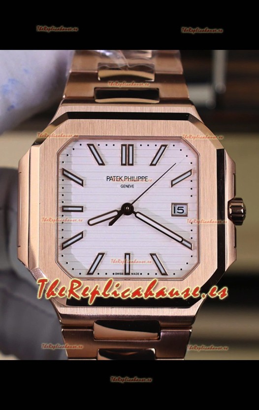 Patek Philippe Cubitus 5821 Dial Oro Rosado Blanco Reloj Réplica Suizo
