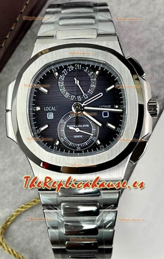 Patek Philippe Nautilus 5990/1A Caja Acero 904L en Dial Negro - Réplica Espejo 1:1