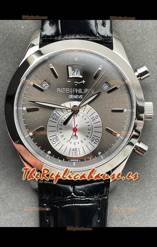 Patek Philippe Super Clone 5960P Calendario Anual Chronograph Dial Acero Reloj Réplica Suizo Espejo 1:1