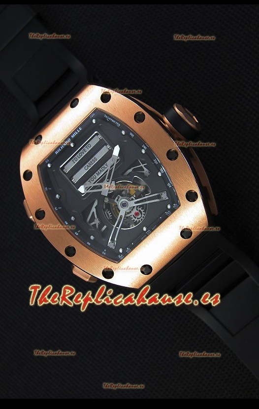 Richard Mille RM069 Tourbillon Erotic Reloj Réplica Caja en Oro Rosado