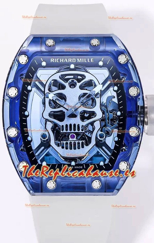 Richard Mille RM52-01 Sapphire Caja con Movimiento Tourbillon Réplica Ultimate a Espejo 1:1
