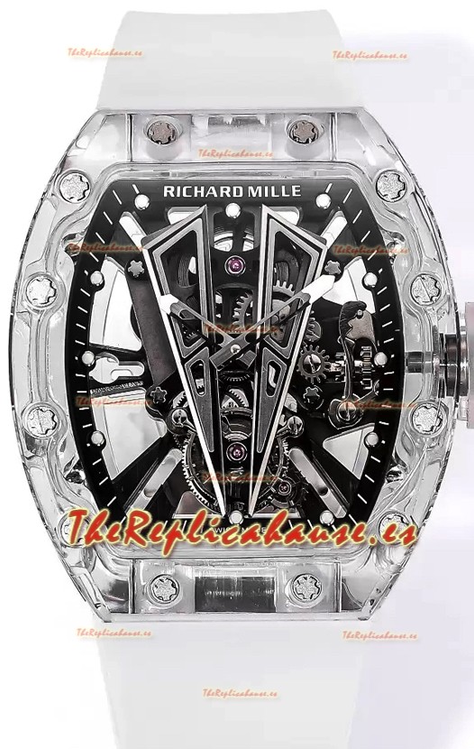Richard Mille RM27-03 Caja Zafiro Sapphire con Genuino Movimiento Tourbillon Réplica 1:1 Ultimate