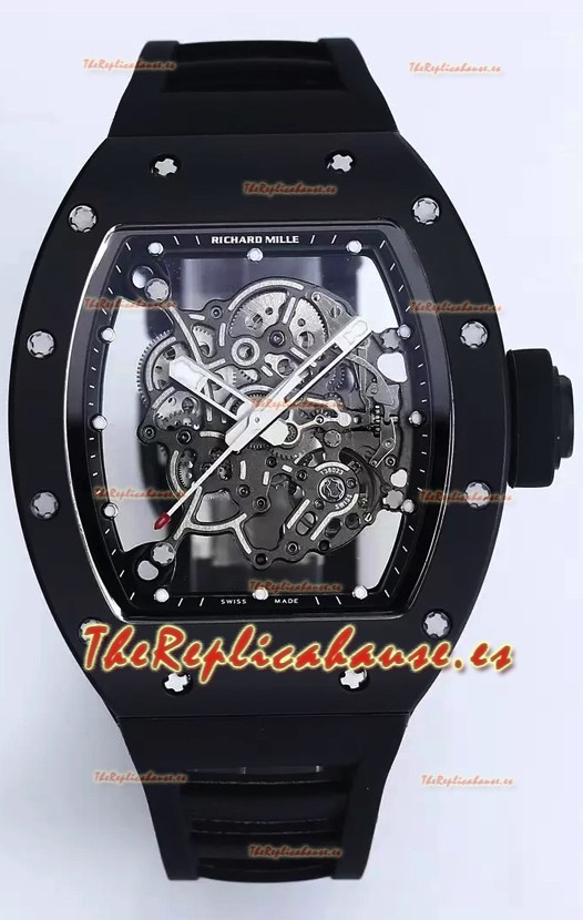 Richard Mille RM055 Caja Cerámica Con Tourbillon Genuino Reloj Super Clone