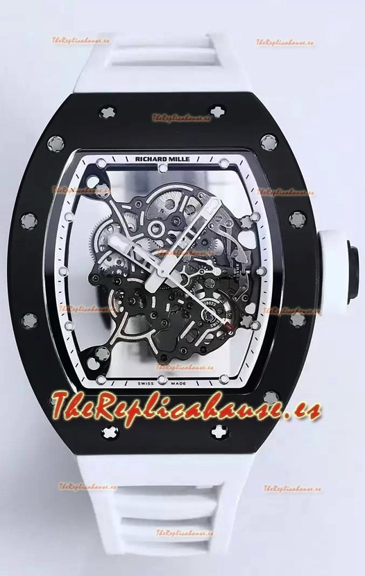 Richard Mille RM055 Caja Cerámica Con Tourbillon Genuino Reloj Super Clone