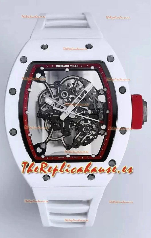 Richard Mille RM055 Caja Cerámica Con Tourbillon Genuino Reloj Super Clone
