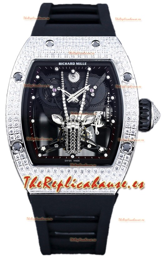 Richard Mille RM51-05 Dial Oryx Reloj Acero Inoxidable en Movimiento Suizo Automático