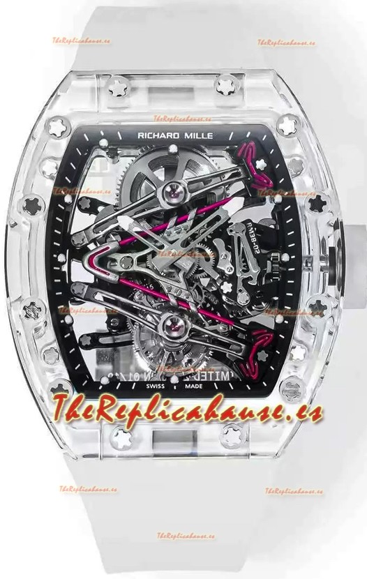 Richard Mille RM38-02 Zafiro Bubba Watson Genuino Movimiento Tourbillon Réplica Espejo 1:1