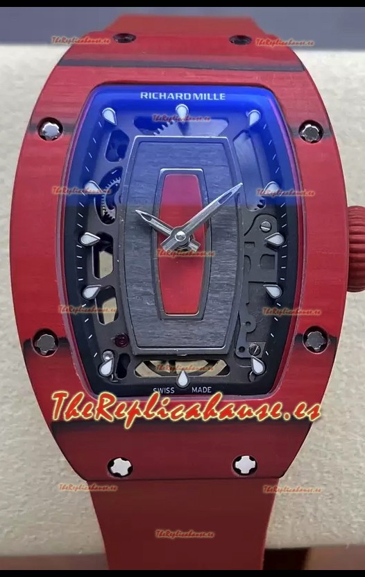 Richard Mille RM07 Caja Carbono Roja Superclone 1:1 Reloj Réplica Suiza 
