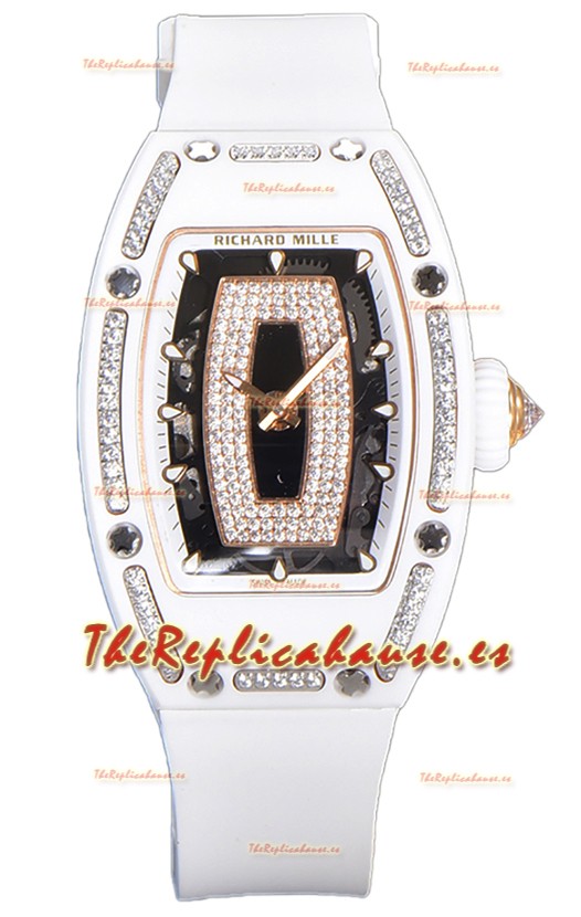 Richard Mille RM007 Reloj Réplica Suiza Automático Cerámica Blanca Suplerclone