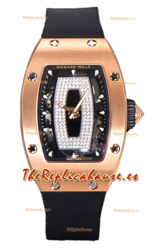 Richard Mille RM007 Reloj Réplica Suiza Automático Superclone Oro Rosado 18K