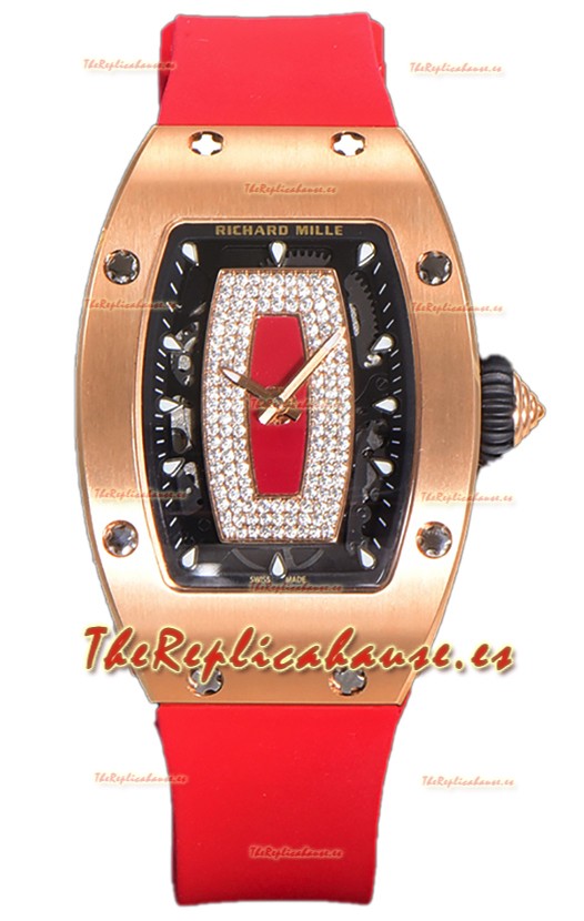 Richard Mille RM007 Oro Rosado 18K Reloj Suizo Automático Superclone