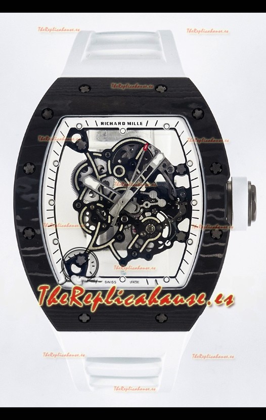 Richard Mille RM055 Negro NTPT Reloj con Movimiento Auténtico Vaucher Réplica Super