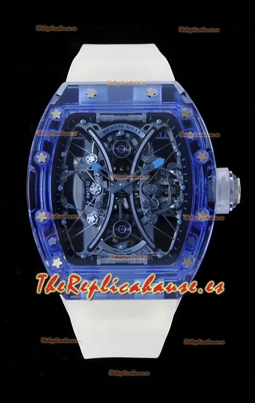 Richard Mille RM53-01 Pablo Mac Donough Caja de Zafiro con Movimiento Tourbillon Original