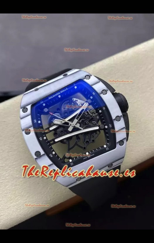 Richard Mille Super Clone RM61-01 Yohan Blake Blanco Quartz NTPT Casing Tourbillon Movement 
